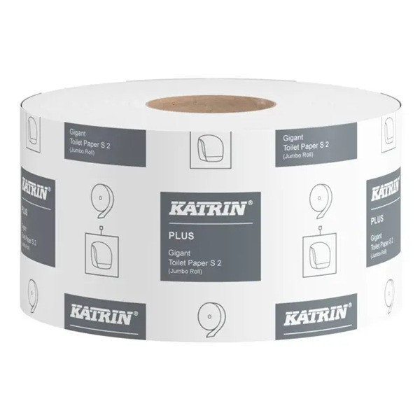Toalettpapper 2-lag | 160m | Katrin Plus Gigant S2 | vit | 12st 360247 - 2