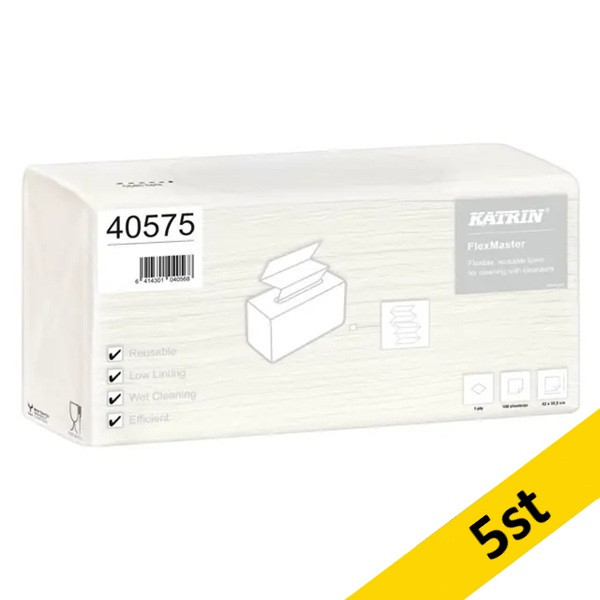 Torkduk 100/fp | Katrin FlexMaster | vit | 5st SE200878 - 1