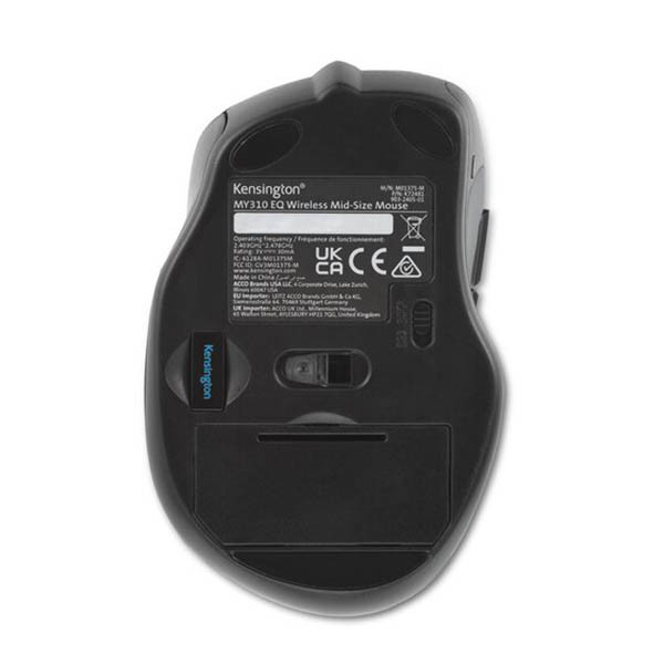 Datormus trådlös + ergonomisk | Kensington EQ MY310S | svart 828880 - 4