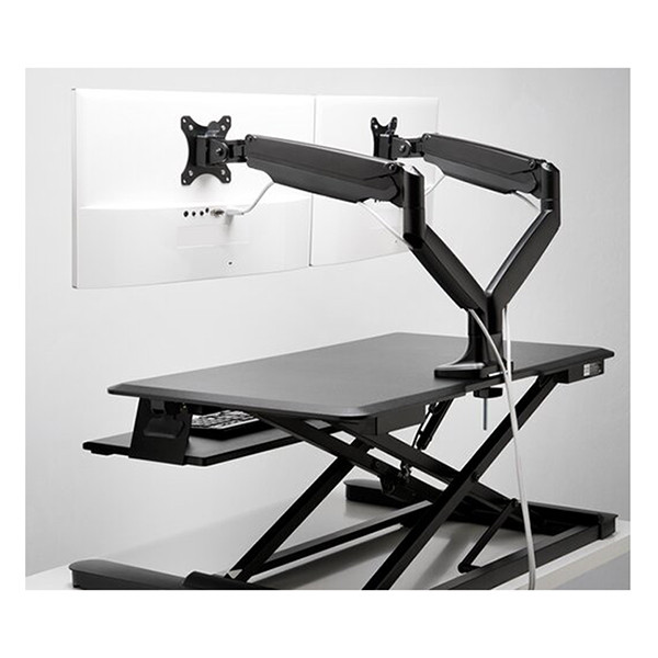 Monitorarm för 2 monitorer | Kensington Smartfit | svart (med klämma) 230158 - 4