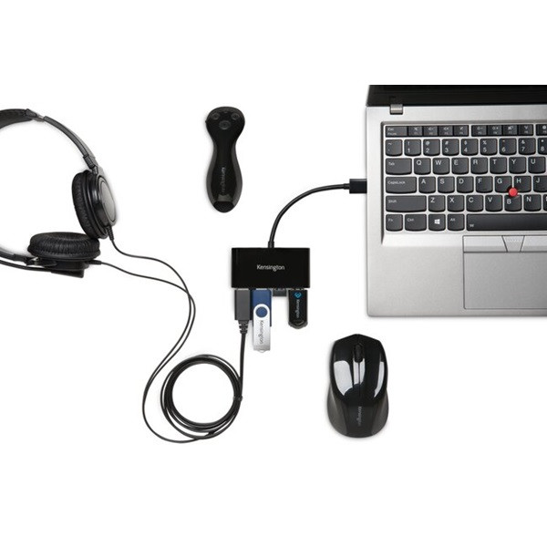 USB-hub 4 portar | USB-A 3.0 till 4xA | Kensington UH4000 230093 - 3
