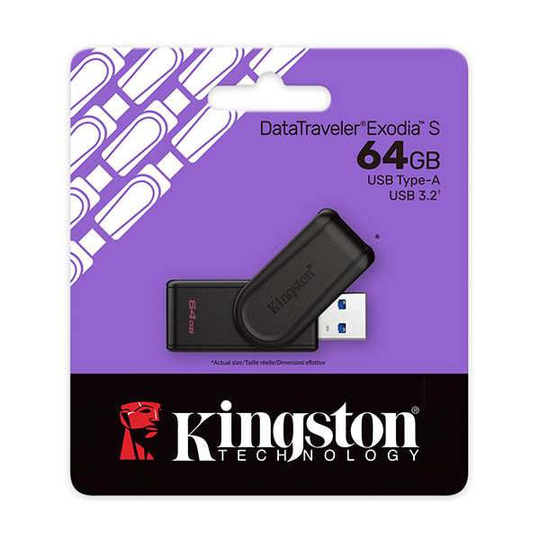 USB-minne 3.2 64GB | Kingston DataTraveler Exodia S 255000 - 3