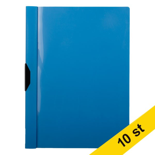 Klämmapp A4 30 ark | 123ink blå | 10st⭐ 300599 - 1