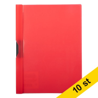 Klämmapp A4 30 ark | 123ink röd | 10st 300600