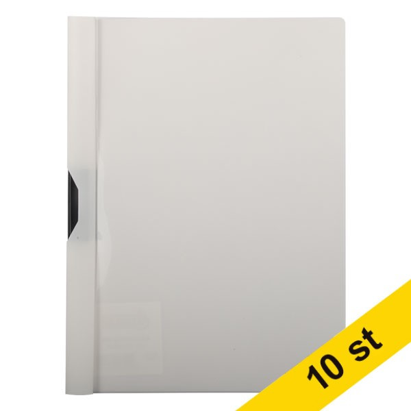 Klämmapp A4 30 ark | 123ink vit | 10st⭐ 300601 - 1