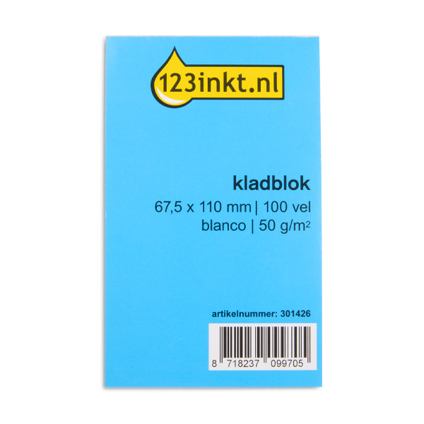 Kladdblock 67.5 x 110mm | 100 ark | 123ink 301426 Kladdblock 67.5 x 110mm | 100 ark | 123ink 301426 - 1
