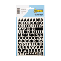 Klistermärken bokstäver | svart | 123ink | 280st 3780C 301497