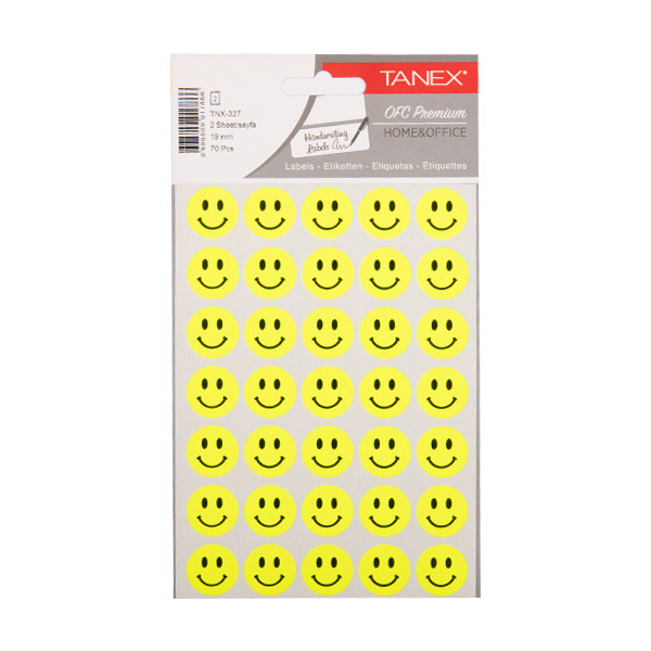 Klistermärken smiley | neongula | Tanex | 2x 35st TNX-327 404133 - 1