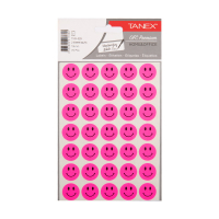 Klistermärken smiley | neonrosa | Tanex | 2x 35st TNX-329 404135