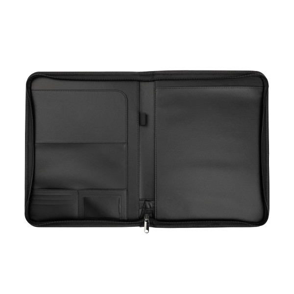 Konferensmapp A4 med dragkedja | 123ink | svart 3630C 302249 - 4