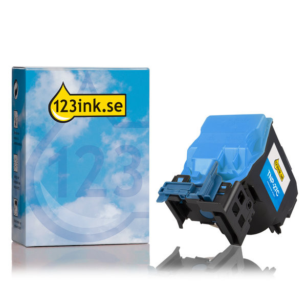 Konica Minolta TNP-27C (A0X5453) cyan toner (varumärket 123ink) A0X5453C 072501 - 1