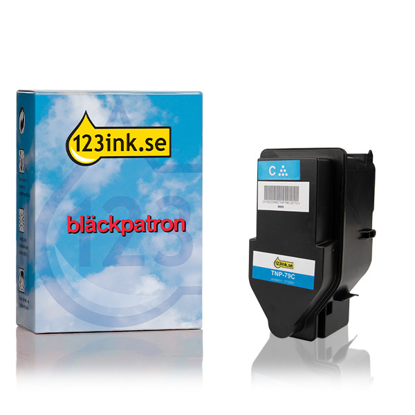 Konica Minolta TNP-79C (AAJW450) cyan toner (varumärket 123ink) AAJW450C 073293 - 1