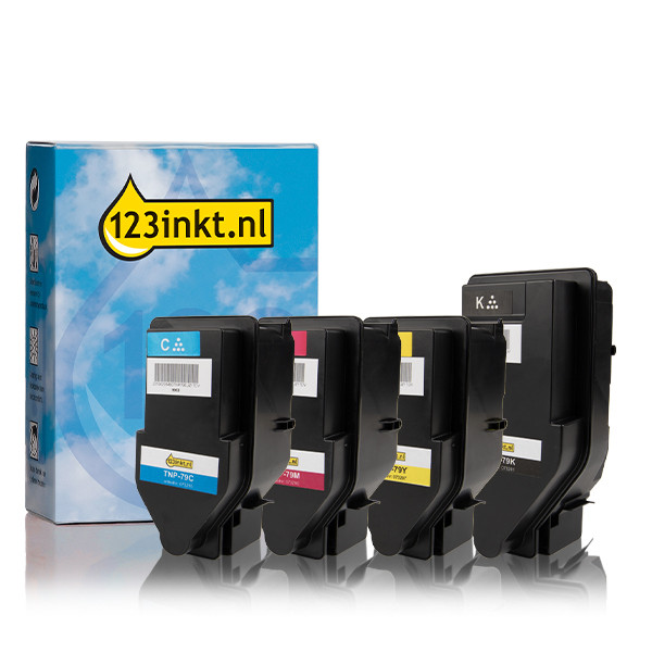 Konica Minolta TNP-79K/C/M/Y toner 4-pack (varumärket 123ink)  131911 - 1