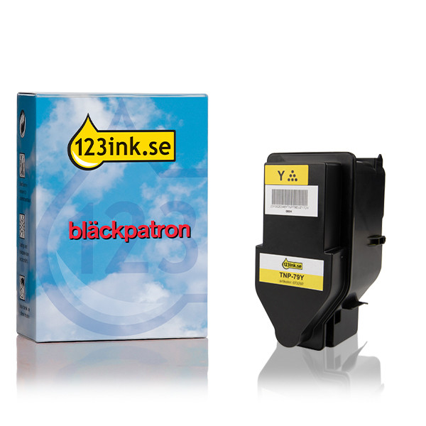 Konica Minolta TNP-79Y (AAJW250) gul toner (varumärket 123ink) AAJW250C 073297 - 1