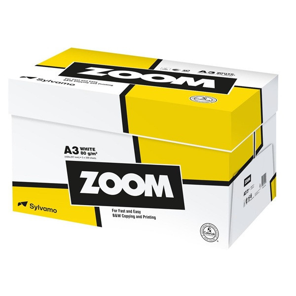 Kopieringspapper A3 80g | Zoom | 2,500 ark [26kg] 502399 - 1
