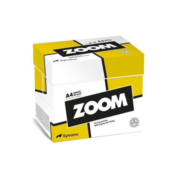 Kopieringspapper A4 80g HÅLAT | Zoom | 2,500 ark [13kg] 502394 - 1