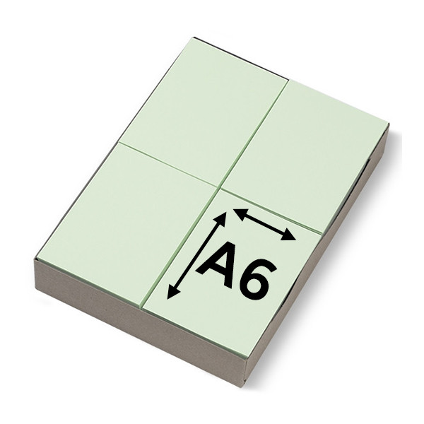 Kopieringspapper A6 80g | ljusgrönt | 123ink | 2,000 ark  [3kg] 300614 - 1