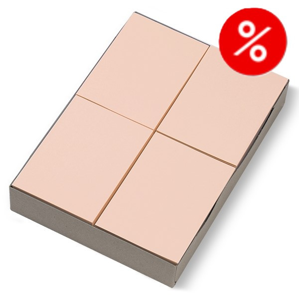 Kopieringspapper A6 80g | rosa | 123ink | 2,000 ark  [3kg]⭐ 500652 - 1