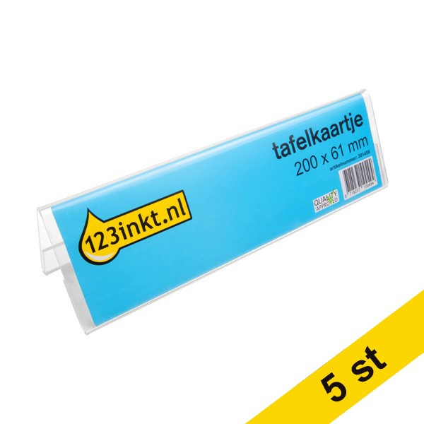 Korthållare 200 x 61mm | 123ink | 5st 301571 - 1