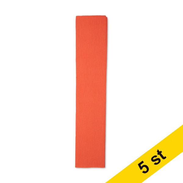 Kräppapper 250x50cm | 123ink FSC® certifierade | laxrosa 5-pack 301707 - 1