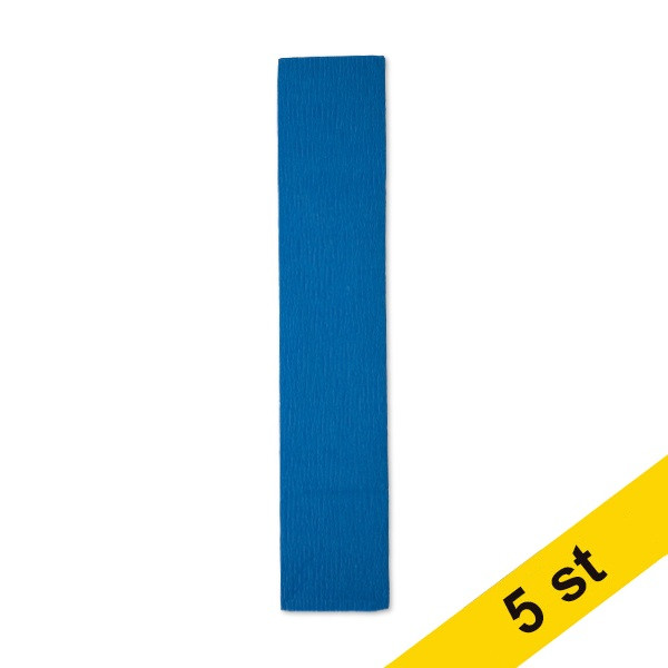 Kräppapper 250x50cm | 123ink FSC® certifierade | mörkblå 5-pack 301708 - 1