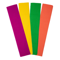 Kräppapper 250x50cm | 123ink FSC® certifierade | sommarset 4-pack  302349