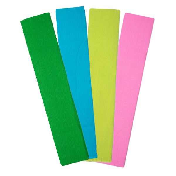 Kräppapper 250x50cm | 123ink FSC® certifierade | vårset 4-pack  302348 - 1