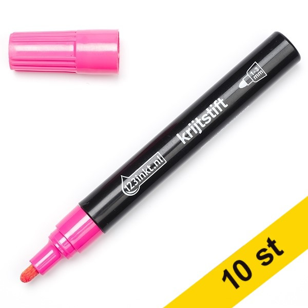 Kritpenna 1.0mm - 3.0mm | 123ink | rosa | 10st⭐ 300609 - 1