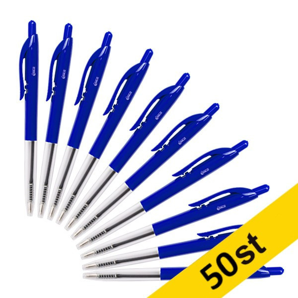Kulspetspenna | 123ink | blå | 50st 302073 - 1