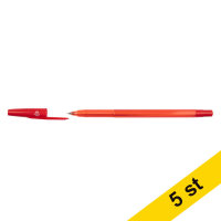 Kulspetspenna | 123ink | röd | 5st 300978