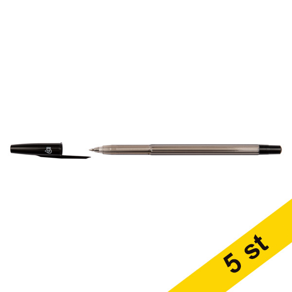 Kulspetspenna | 123ink | svart | 5st 300977 - 1