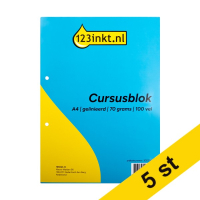 Kursblock A4 linjerat | 100 ark | 70g | 123ink | 5st 302235