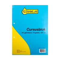 Kursblock A4 linjerat | 100 ark | 70g | 123ink 302234