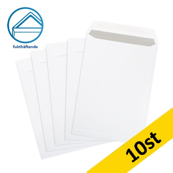 Kuvert C4 vit fukthäftande | sidoöppning | 123ink 10st 300939 - 1