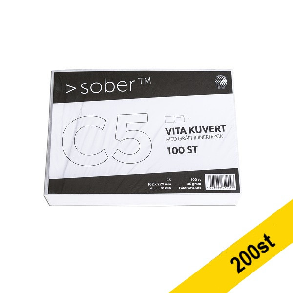 Kuvert C5 vit fukthäftade | toppöppning | Mayer 200st 360523 Kuvert C5 vit fukthäftade | toppöppning | Mayer 200st 360523 - 1