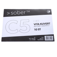 Kuvert C5 vit fukthäftande | toppöppning | Mayer 10st⭐ 238386