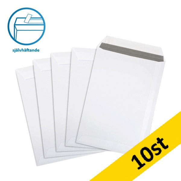 Kuvert C5 vit självhäftande | sidoöppning | 123ink 10st 300933 - 1