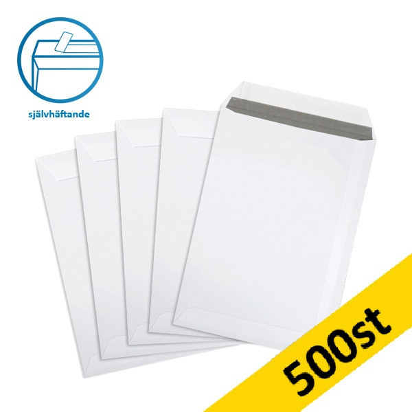 Kuvert C5 vit självhäftande | sidoöppning | 123ink 500st 300935 - 1