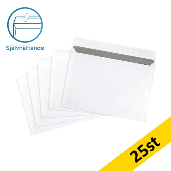 Kuvert C5 vit självhäftande | toppöppning | 123ink 25st 300926 - 1
