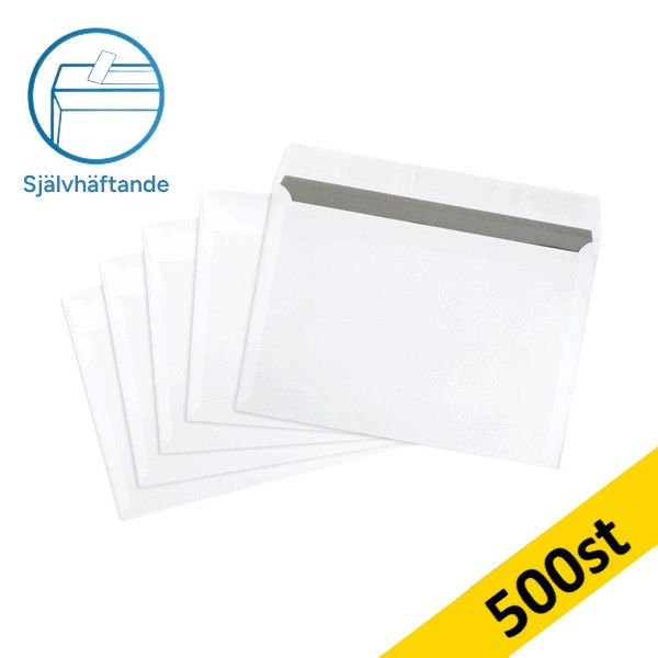 Kuvert C5 vit självhäftande | toppöppning | 123ink 500st 300927 - 1
