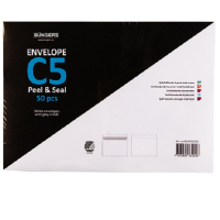 Kuvert C5 vit självhäftande | toppöppning | Büngers 50st 238384