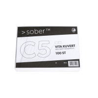 Kuvert C5 vit självhäftande | toppöppning | Mayer Sober 100st⭐ 81305 360017