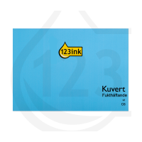 Kuvert C6 vit fukthäftade | toppöppning | 123ink 50st⭐ 390647