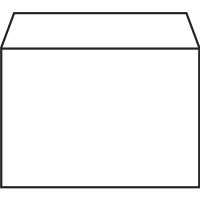 Kuvert C6 vit självhäftande | toppöppning | 123ink 50st 300902