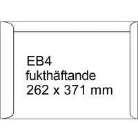 Kuvert EB4 vit fukthäftade | sidoöppning | 123ink 250st 123-303200 209084 303200C 300951