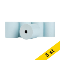 Kvittorulle 80x80x12mm | thermo | 123ink | blå | 5st 302689