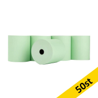 Kvittorulle 80x80x12mm | thermo | 123ink | grön | 50st [15kg] 302706