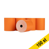 Kvittorulle 80x80x12mm | thermo | 123ink | orange | 100st 302715