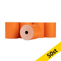 Kvittorulle 80x80x12mm | thermo | 123ink | orange | 50st [15kg] 302703