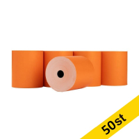 Kvittorulle 80x80x12mm | thermo | 123ink | orange | 50st 302703
